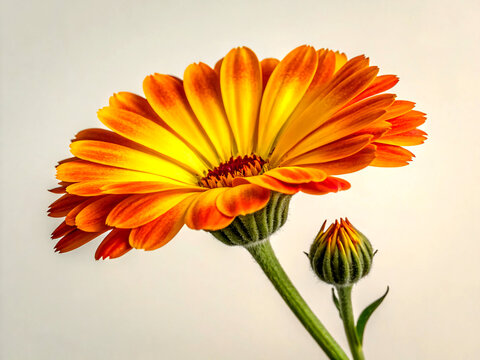 orange gerbera flower. flower, orange, gerbera, daisy, nature, isolated, yellow, blossom, plant, bloom, macro, beauty, gerber, summer, flora, spring, floral, closeup, white, petal, garden, red, calend