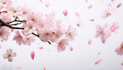 桜 花びら 春 ピンク 美しい 自然 花見 日本 風景 風 儚い 季節 満開 枝 芽 咲く 花弁 落ちる 景色