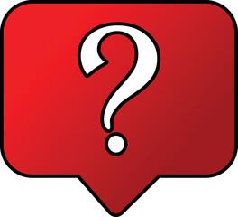 Minimalist Question Mark Icon, Modern Question Mark Symbol, Black and White Simple Question Mark Icon for Web and Graphics.