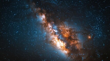 Majestic Milky Way Galaxy at Night with Brilliant Stars and Cosmic Dust