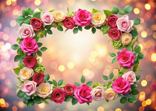 Rose-framed drone photography certificates: A4 size, adaptable design, multiple size options.