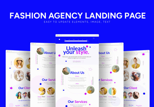 Fashion Landing Page Layout