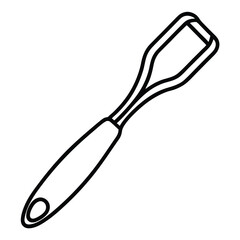 kitchen spatula isolated on white