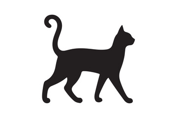 cat silhouette vector art 