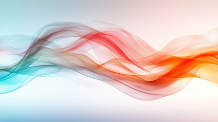 Dynamic abstract overlay. Colorful abstract waves with soft transitions create dynamic flow