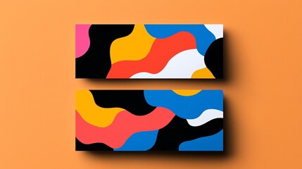 Unique business card for small business branding, bold design, and creative layout