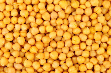 Freshly cooked chickpeas legumes food texture detail background