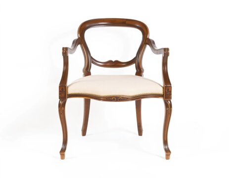 antique chair image with white background