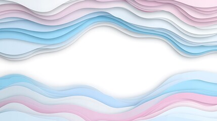 Fototapeta premium Abstract Pastel Wave Design Background Image