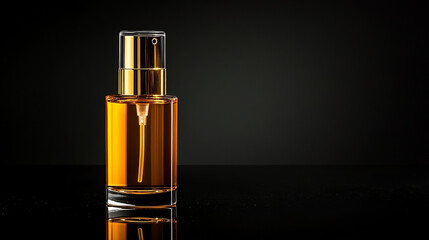 Gold Cosmetic bottle for graphic design
