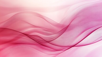 Obraz premium Abstract Pink Waves Flowing Gracefully