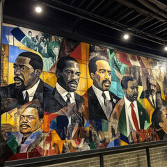 Artistic Tribute to Prominent Figures in Black History