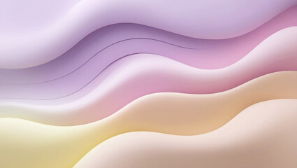 A high-resolution background featuring a clean pastel-colored gradient that flows from creamy lavender to baby pink and pale yellow, with a modern soft blur effect.