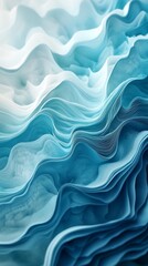 Obraz premium Beautiful Abstract Ocean Waves Dark Turquoise And Light Cyan Background