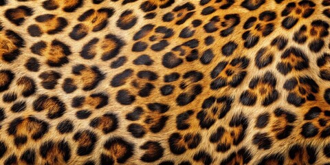 Leopard skin texture close-up featuring natural patterns and shades , fur, animal