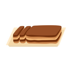 Illustration of Chocolate Layered Cake
