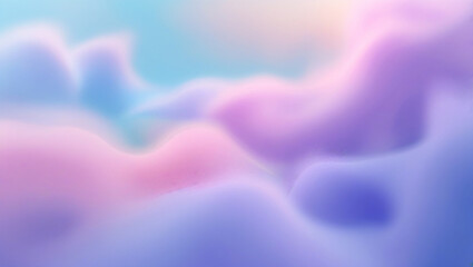 Obraz premium A high-resolution background featuring a vibrant yet soft pastel gradient that transitions from sky blue to gentle pink and pale lilac, with a dreamy blur effect.