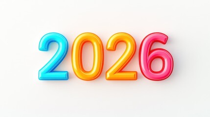 Colorful 2026 Numbers