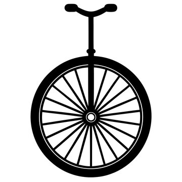 recommend clip art: vintage unicycle  wheel