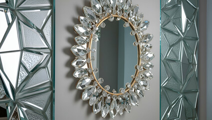 diamond ring with diamonds on a white