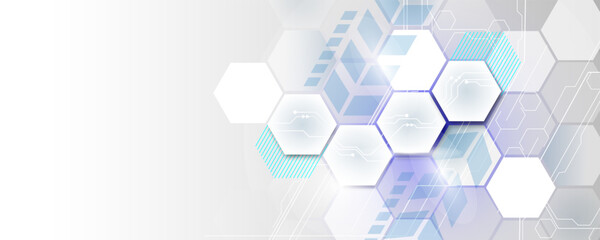 Geometric network circuit board concept technology background image