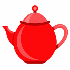 new stylish teapot vector icon on white background