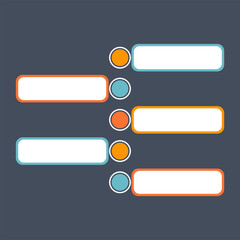 Obraz premium Infographic Flowchart for Business and Education Presentation