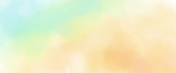 水彩風水色からオレンジのグラデーションテクスチャ背景イラスト