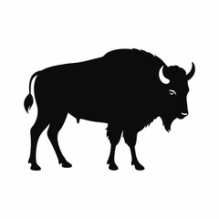 vector-silhouette-of bison-0