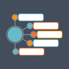 Fototapeta premium Infographic Flowchart for Business and Education Presentation
