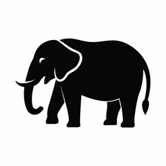 Fototapeta premium vector-silhouette-of-Asian-elephant