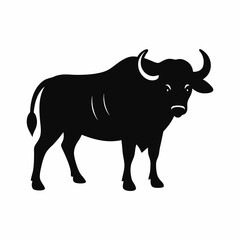 vector-silhouette-of-cape-buffalo