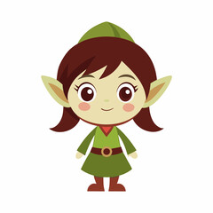 vector-silhouette-of-cartoon-image-of-cute-little-(5)