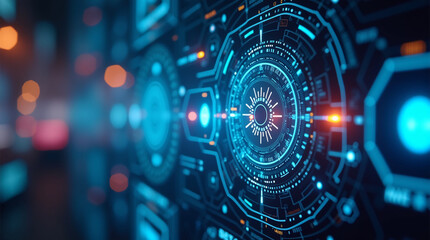 Obraz premium Futuristic Technology Backgrounds for Innovation Projects. Bright and realistic images