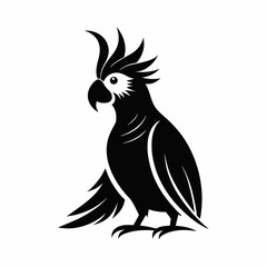vector-silhouette-of-cockatoo
