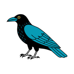 Vector-silhouette-of--crow-5