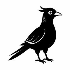 vector-silhouette-of-cuckoo  -1
