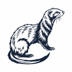 vector-silhouette-of-ferret 3