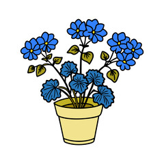 vector-silhouette-of-geranium 1