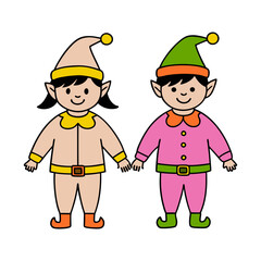 vector-silhouette-of-happy-cute-little-kid-girl 2