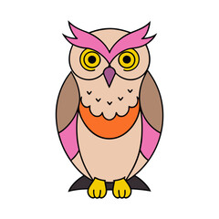 vector-silhouette-of-owl- 