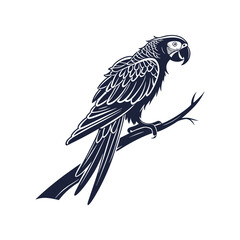 vector-silhouette-of-parrot (1)  