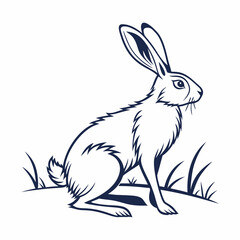 Vector-silhouette-of-rabbit with Gus (1)