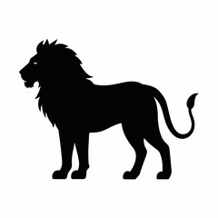 vector-silhouette-of-lion--a-male-lion