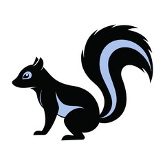 Obraz premium vector-silhouette-of-skunk 