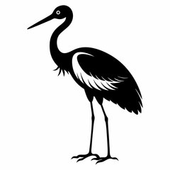 vector-silhouette-of-stork -(1)