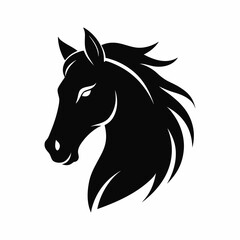 vector-silhouette-of-stallion-head-sketch-vector