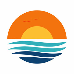 vector-silhouette-of-sunset-silhouette-ocean-drift 