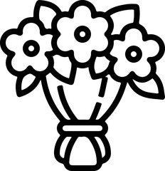 Fototapeta premium bouquet icon