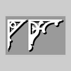 The vector file Corner Craftsman GPA Gable decoration